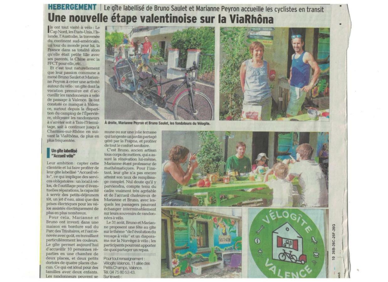 Velo Gite Valence Valence  Eksteriør billede